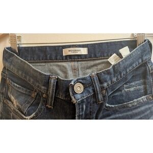 Moussy Vintage tapered Jeans 25 Blue Distressed High Rise Japan $320 retail